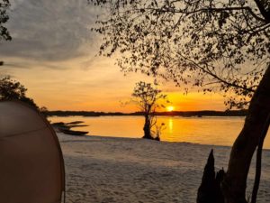 Luxury Amazon Glamping Tent - exclusive beach camp on Rio Negro